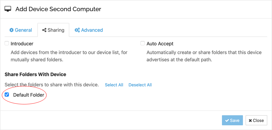 Install and Configure Syncthing - Image 21