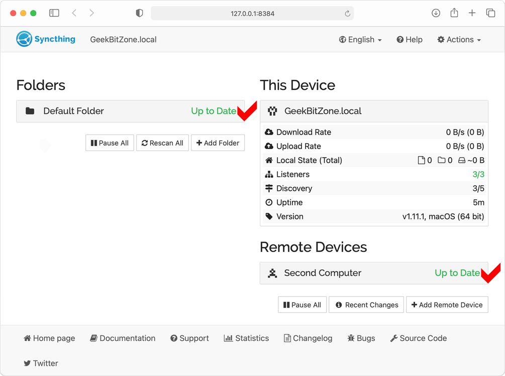 Install and Configure Syncthing - Image 26