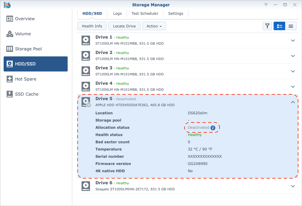 Synology DSM 6.2 Replace Drive - Image 10