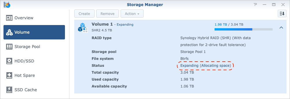 Synology DSM 6.2 Replace Drive - Image 27