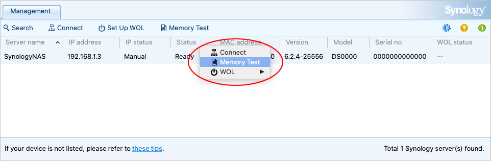 Synology Assistant Memory Test - Image 6