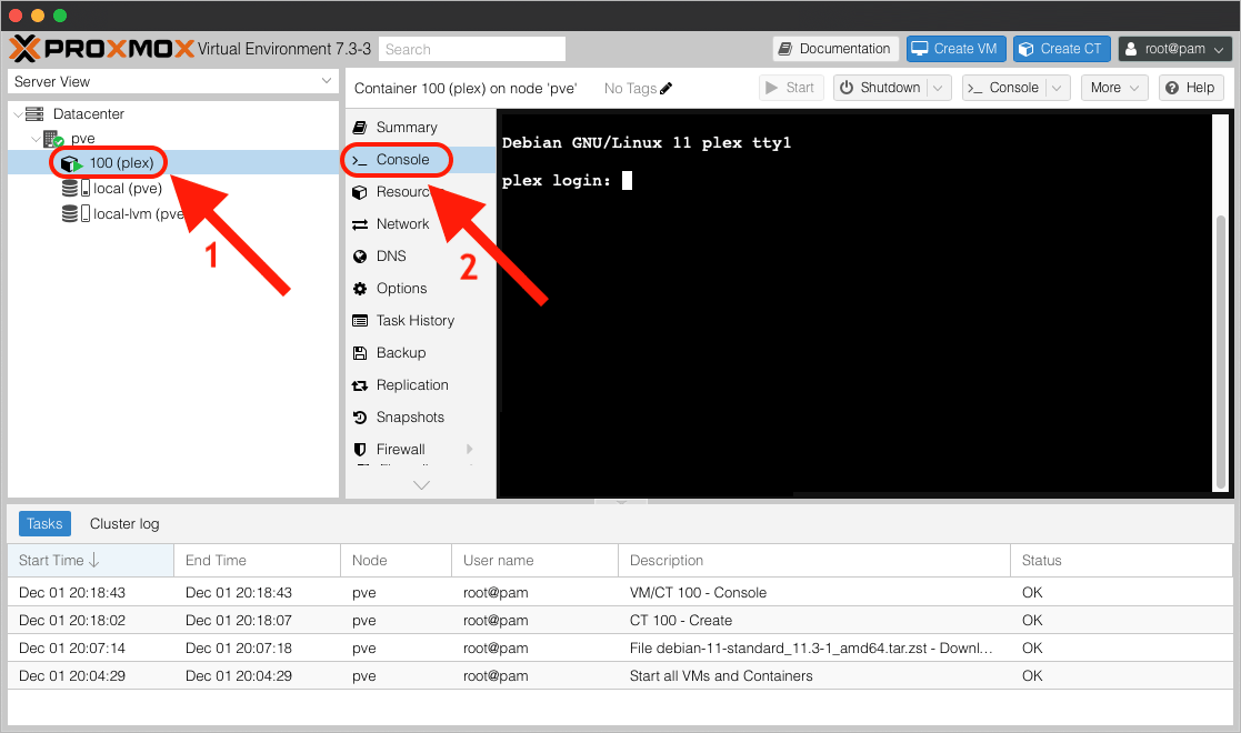 Plex in Proxmox LXC Container - Image 14