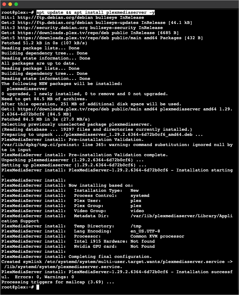 Plex in Proxmox LXC Container - Image 21