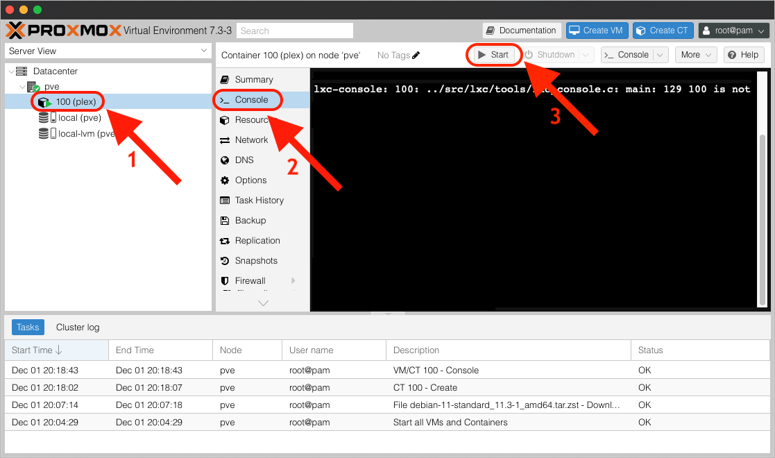 Plex in Proxmox LXC Container - Image 48