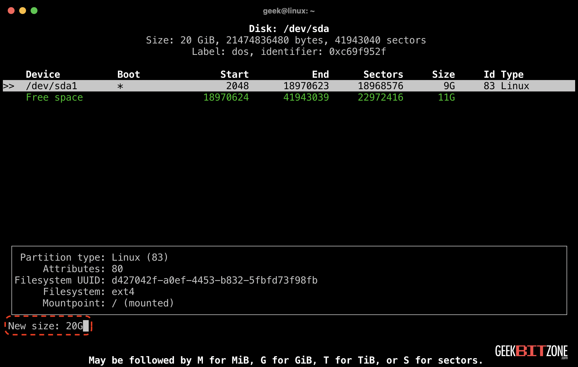 Proxmox Change Linux Partition Size Image 14